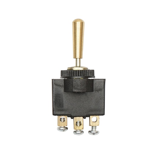 [AMAT6-111467] Comutator 3 pozitii cu maneta metalica 12-24V DC/10A, 125-250V AC/2A