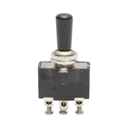 [AMAT6-111483] Comutator 3 pozitii 12-24V DC/10A, 125-250V AC/2A, maneta plastic, prindere metalica