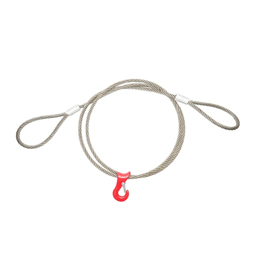 [AMAT6-111565] Cablu troliu ciochinar din otel 6x37 fi 16mm 4m cu 2 ochiuri si carlig