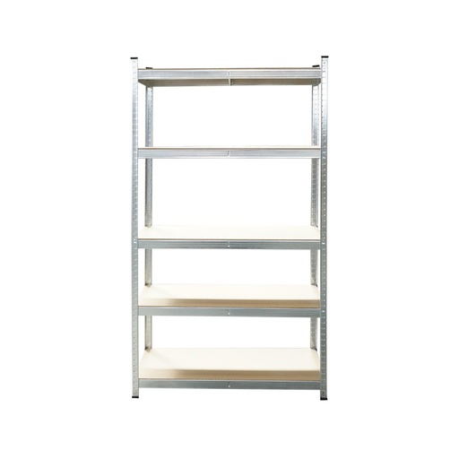 [AMAT6-111578] Raft metalic cu 5 polite MDF, 180x100x50cm, 250kg/polita, montaj fara suruburi, galvanizat