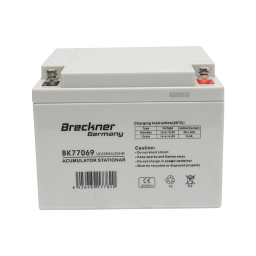 [AMAT6-111659] Baterie sistem solar cu gel 12V 28Ah 20HR 175x165x125mm FCD12-28