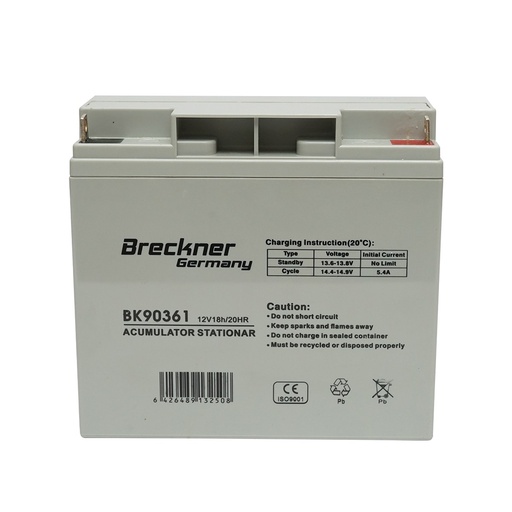 [AMAT6-111664] Baterie sistem solar cu gel 12V 18Ah, 181x77x167x167mm L1, FC12-18