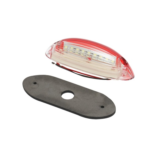 [AMAT6-111870] Lampa pozitie rosu-alb led 125mm 12-24V