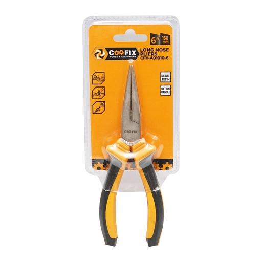 [AMAT6-112141] Cleste patent combinat cu varf ascutit 160mm profesional cu finisaj nichelat Coofix