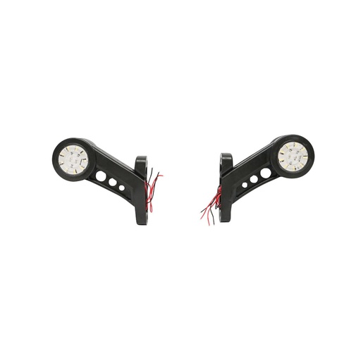 [AMAT6-112231] Set lampi laterale de gabarit cu LED 12-24V, rosu-alb, PVC elastic