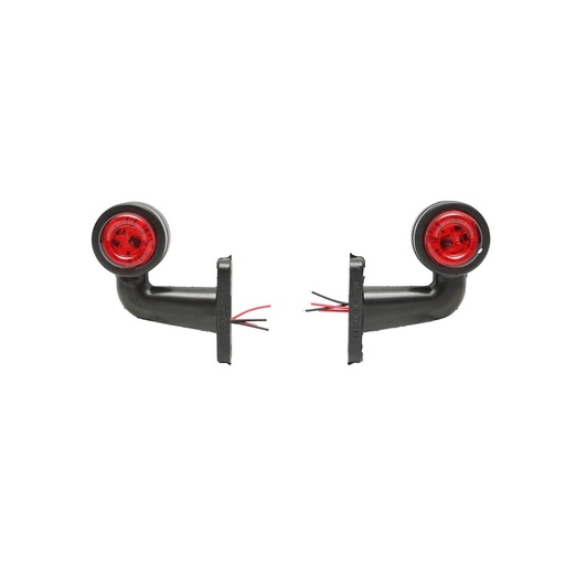 [AMAT6-112254] Set lampi rotative gabarit cu brate LED alba-rosu 12-24V FR1103