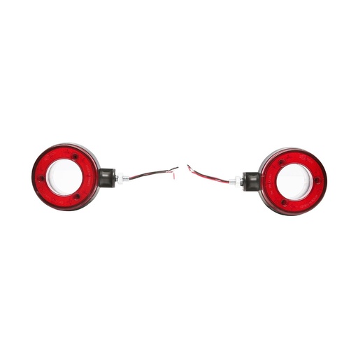 [AMAT6-112503] Lampa pozitie cu LED 12/24V pentru oglinda camion rosu/alb FR0330RW