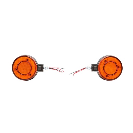 [AMAT6-112506] Lampa gabarit LED 12/24V pentru oglinda camion rosu/portocaliu FR0331RY