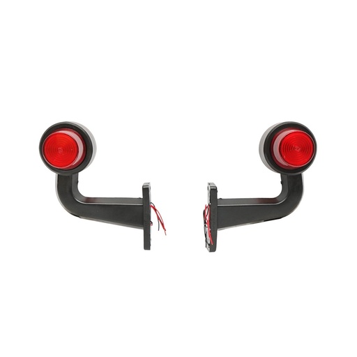 [AMAT6-112860] Set lampi laterale gabarit led-neon cu brat 12-24V rosu/galben FR0148R/Y