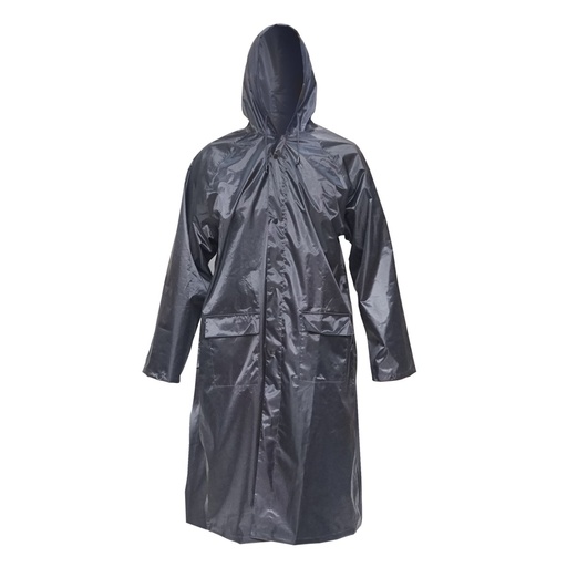 [AMAT6-112883] Pelerina cu gluga impermeabila XXL din poliester cu membrana PVC fante de aerisire, 2 buzunare si fermoar navy blue