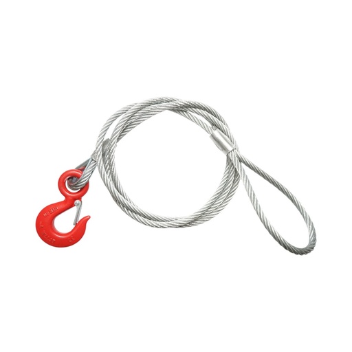[AMAT6-113026] Cablu sufa troliu ciochinar otel 12mm x 3m cu carlig 3T si ochi pentru tractare/ridicare