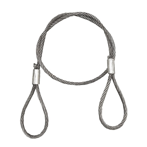[AMAT6-113038] Cablu sufa troliu ciochinar otel 24mm x 4m cu ochiuri pentru tractare/ridicare