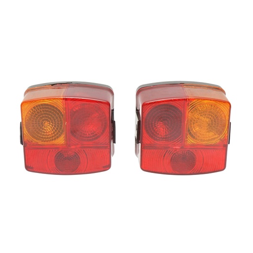 [AMAT6-113053] Set lampi spate dreptunghiulare stanga/dreapta pentru John Deere, Deutz Fahr, Renault Fendt 2377139KZ, 2377138, UC 1001-49