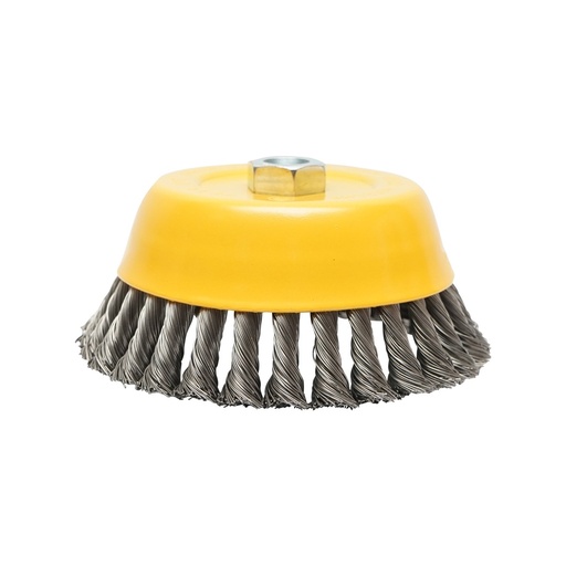 [AMAT6-113345] Perie tip cupa din sarma rasucita pentru flex sau polizor unghilar 150mm Hoteche