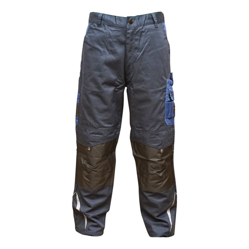 [AMAT6-113462] Pantaloni de lucru, poliester cu bumbac, albastru navy, XXL