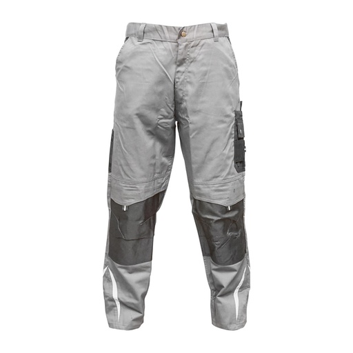 [AMAT6-113467] Pantaloni de lucru, poliester cu bumbac, gri cu negru, XXL