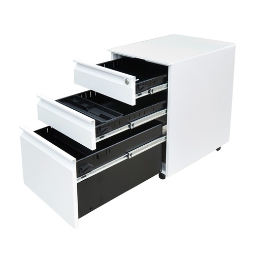 [AMAT6-113586] Clasificator, fiset metalic 3 sertare cu role 600X390X520mm, RAL7035