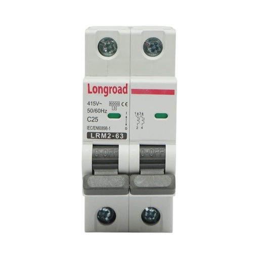 [AMAT6-113848] Siguranta automata intrerupator MCB 2P 25A 415VAC Longroad