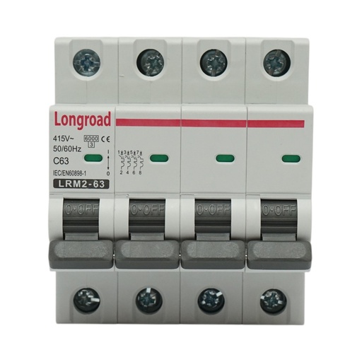 [AMAT6-113856] Siguranta automata intrerupator MCB 4P 63A 415VAC Longroad