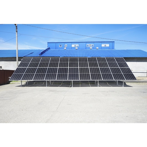 [AMAT6-113858] Sistem complet montare, structura panouri solare fotovoltaice la sol-ciment 10KW