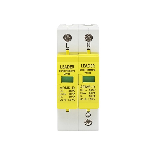 [AMAT6-113866] Descarcator la supratensiune cu semnalizare pentru sisteme fotovoltaice LA-SPD-2P-20kA-385V Leader