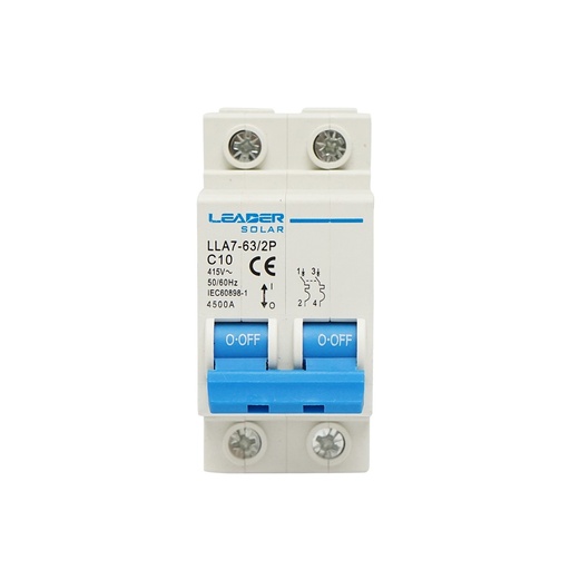 [AMAT6-113870] Siguranta automata tip intrerupator 2P-10A-415VAC Leader
