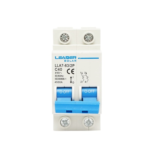 [AMAT6-113874] Siguranta automata tip intrerupator 2P-40A-415VAC Leader