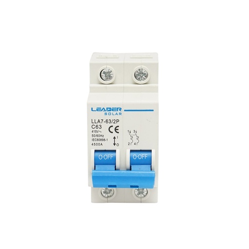 [AMAT6-113875] Siguranta automata tip intreruptor 2P-63A-415VAC Leader