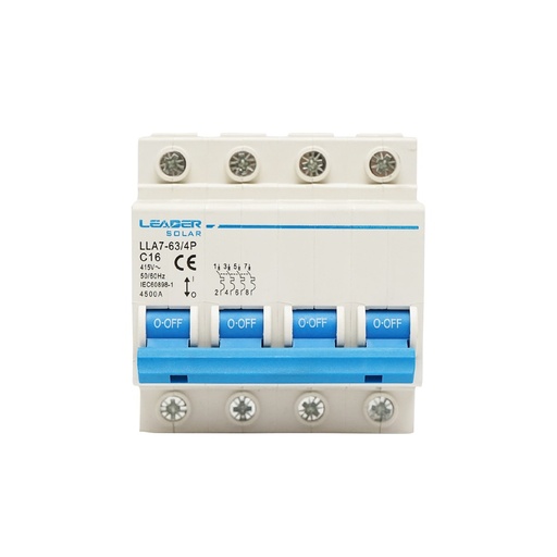 [AMAT6-113877] Siguranta automata tip intrerupator 4P-16A-415VAC Leader