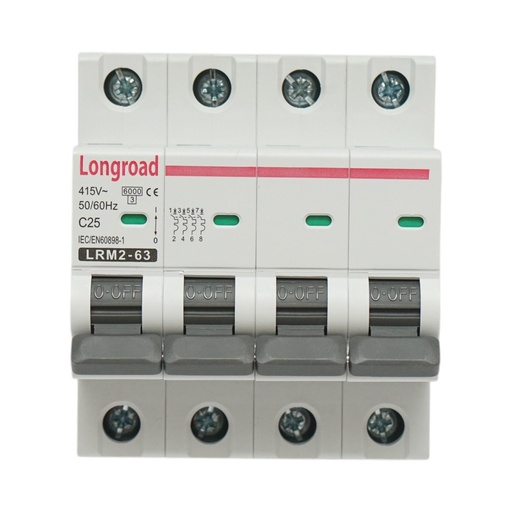 [AMAT6-113879] Siguranta automata intrerupator MCB 4P 25A 415VAC Longroad
