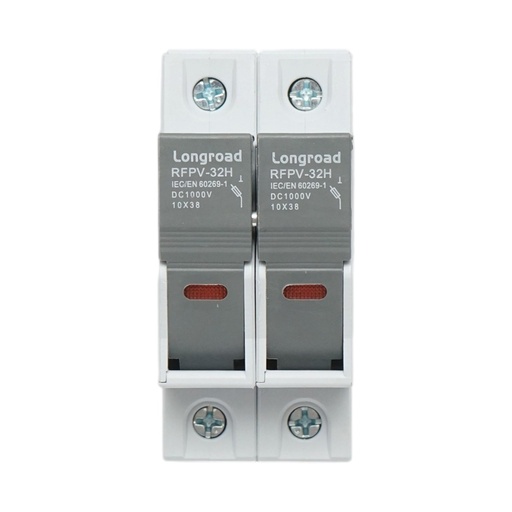 [AMAT6-113904] Suport soclu siguranta fuzibila DC fotovoltaic gPV 2P, 1000V, 32A 10x38 RFPV-32H Longroad