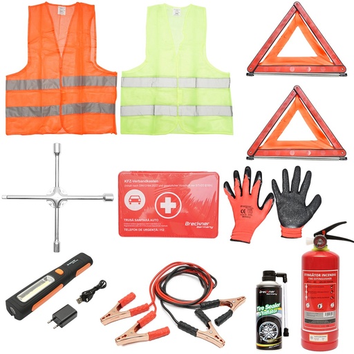 [AMAT6-114262] Kit siguranta auto, pachet legislativ obligatoriu de prim ajutor DIN 13164
