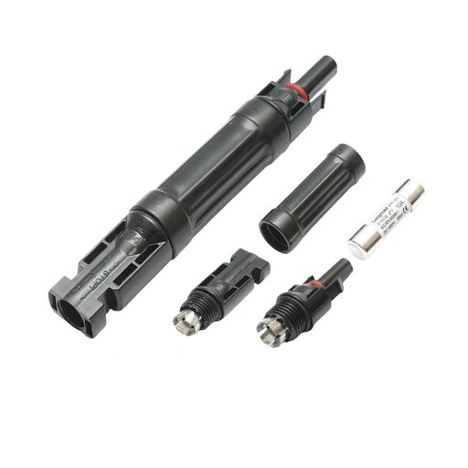 [AMAT6-114326] Conector MC4 cu siguranta fuzibila 10x38mm, 10A, 1000V DC pentru sisteme solare fotovoltaice IP67 Longroad