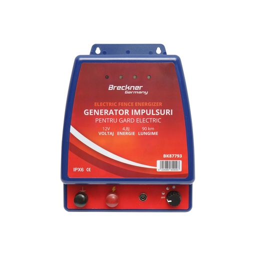 [AMAT6-114516] Aparat generator de impulsuri 4.8 Joule pentru gard electric 12V/220V