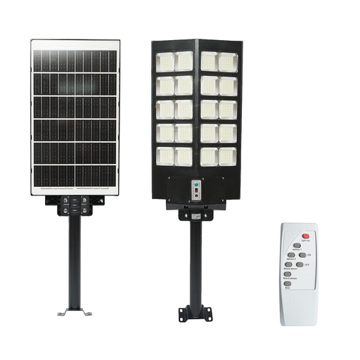 [AMAT6-114525] Lampa solara LED 400W iluminat stradal 6500K cu panou solar, telecomanda, senzor miscare