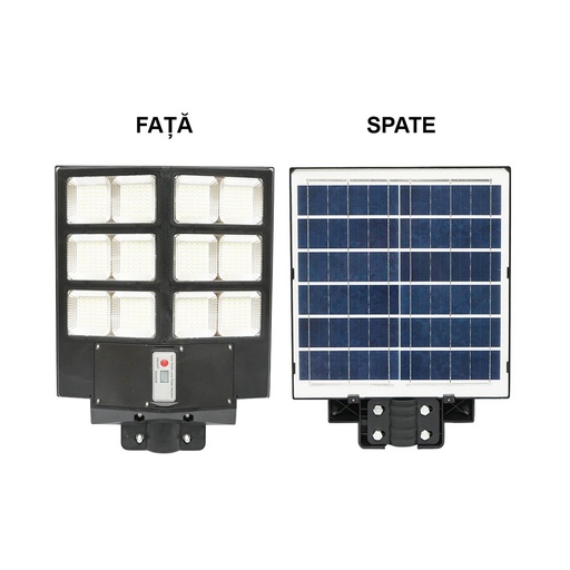 [AMAT6-114523] Lampa solara LED 200W iluminat stradal 6500K cu panou solar, telecomanda, senzor miscare