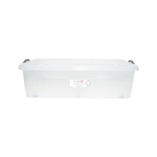 [AMAT6-114545] Cutie depozitare 40L cu capac si roti din plastic transparenta 725x470x200mm