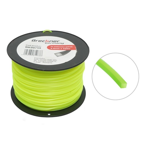 [AMAT6-114609] Fir patrat motocoasa 2.4mm x 225m