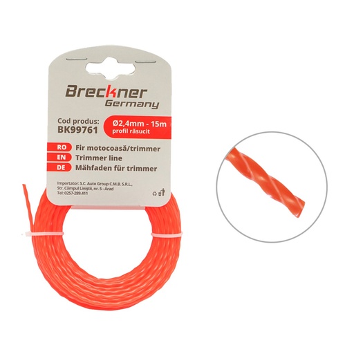[AMAT6-114611] Fir rasucit pentru motocoasa 2.4mmx15m