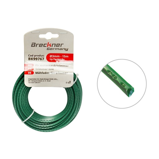 [AMAT6-114617] Fir zimtat verde pentru motocoasa 3mmx15m
