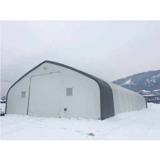 [AMAT6-115278] Hala depozitare industriala din PVC, latime 9.15m, lungime 26m, inaltime 4.5m cu structura de rezistenta metalica