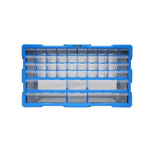 [AMAT6-115482] Cutie depozitare albastra din plastic modulara, 46 sertare 620x157x360mm