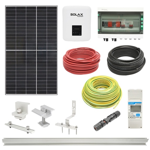 [AMAT6-115663] Kit complet fotovoltaic ON-GRID cu invertor 5.3KW SOLAX si panouri solare 12x440W RISEN, monofazic, montare si dosar prosumator inclus