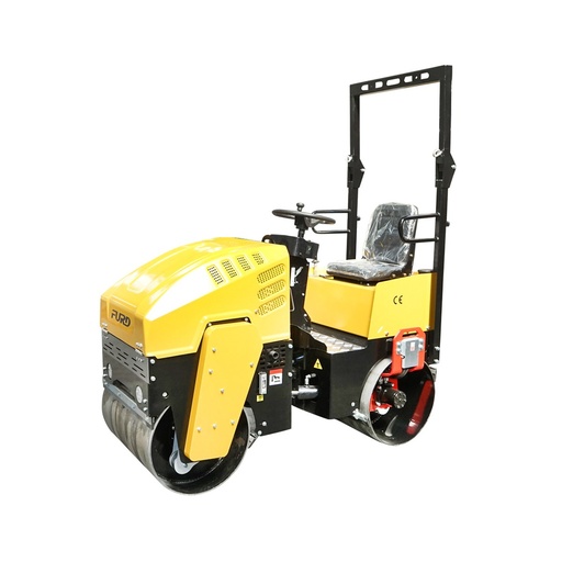 [AMAT6-115679] Cilindru compactor 1000kg cu tamburi 1x800mm, 1x740mm si motor diesel 9CP, pornire electrica