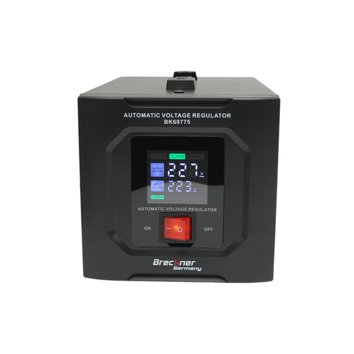[AMAT6-115776] Stabilizator automat de tensiune 500VA, 300W, 140-250VAC cu releu monofazat, 1 priza Schuko 230V, afisaj LCD