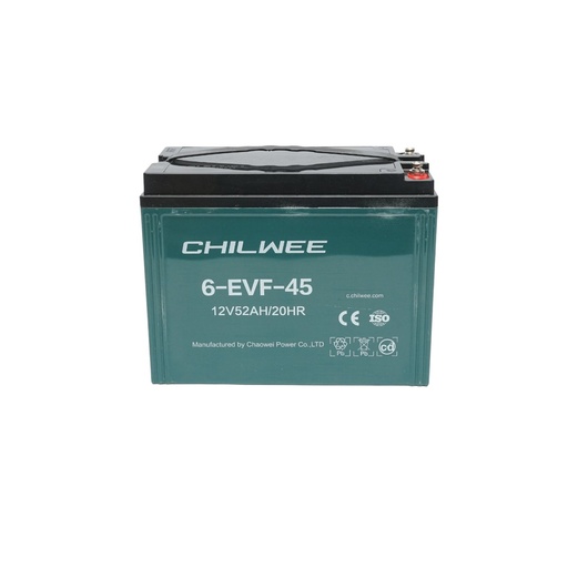 [AMAT6-116532] Baterie VRLA cu gel pentru bicicleta electrica cu grafen 6-EVF-45, 12V, 52Ah-20HR CHILWEE