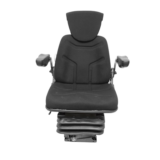 [AMAT6-116665] Scaun pentru tractor, negru, reglabil cu cotiera, tetiera si suspensie aer 12-24V