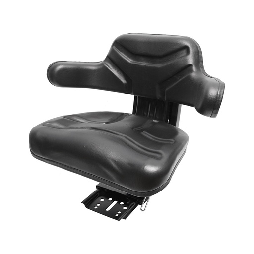 [AMAT6-116670] Scaun universal tractor cu reglaj triplu si amortizor, negru lucios