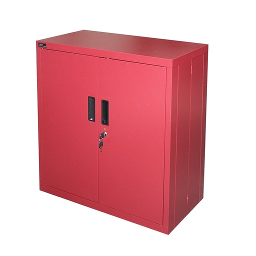 [AMAT6-116752] Dulap metalic rosu cu o polita si 2 usi securizate 750x750x350mm