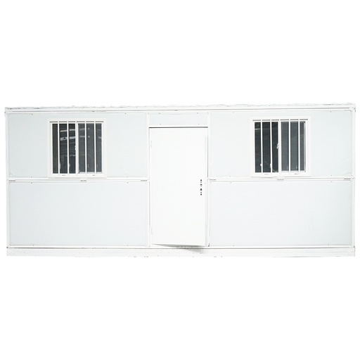 [AMAT6-116793] Container tip casa, birou pliabil 5800x2460x2510mm cu 2 geamuri, usa simpla, instalatie electrica